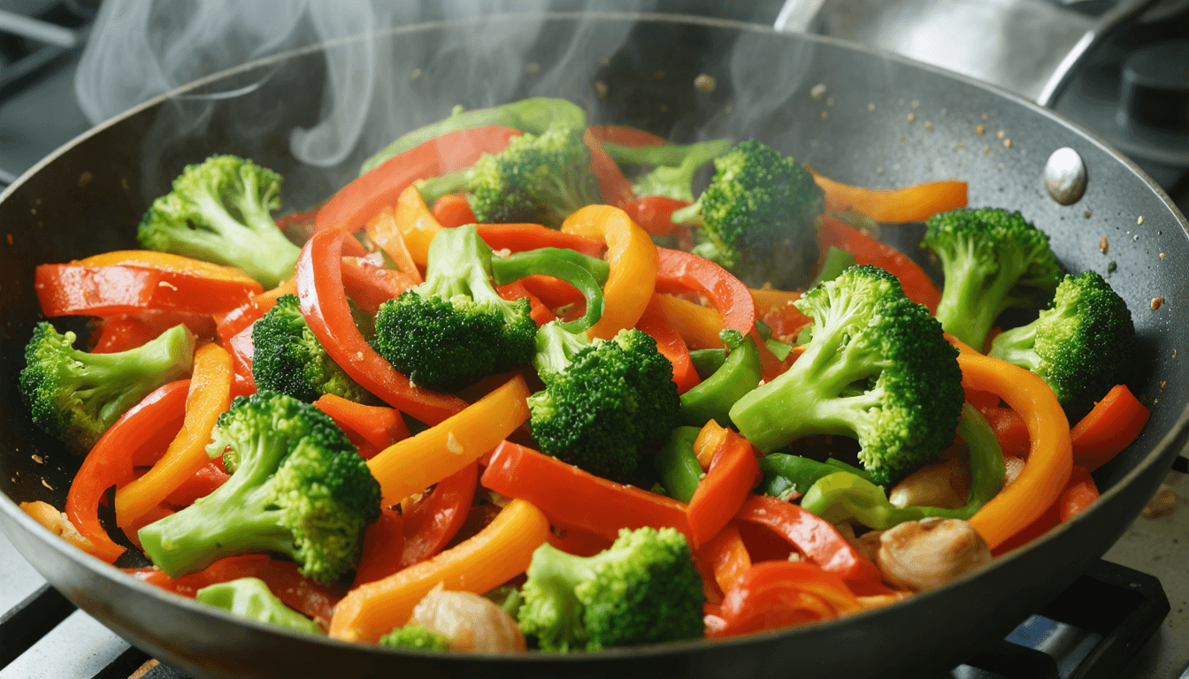 Simple veggie stir-fry for a colorful plate