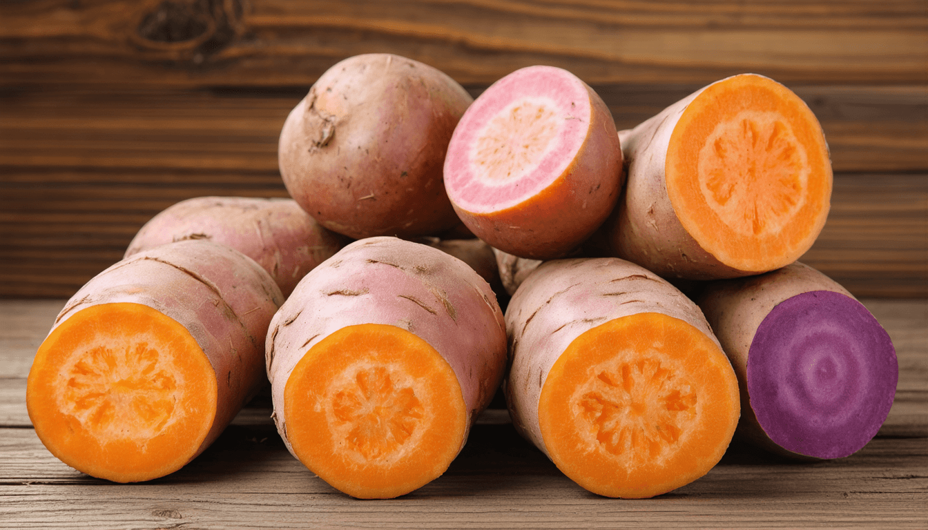Delicious baked sweet potatoes for dinner