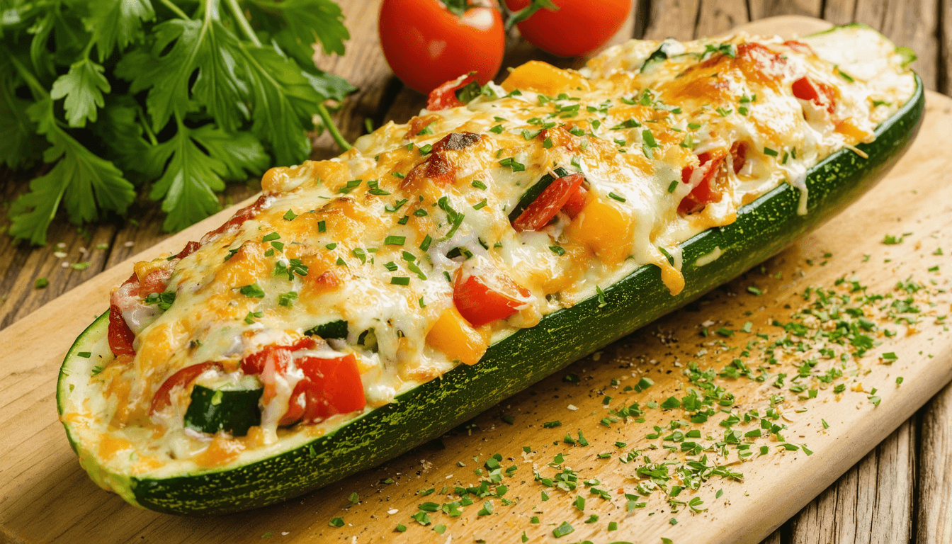 Easy stuffed zucchini boats for a keto-friendly meal