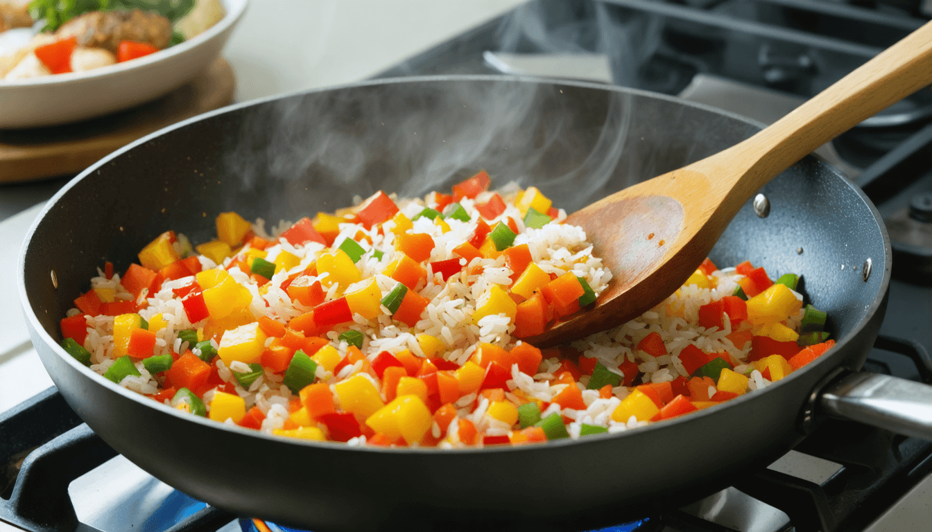 Easy vegetable fried rice in under 20 minutes Easy vegetable fried rice in under 20 minutes
