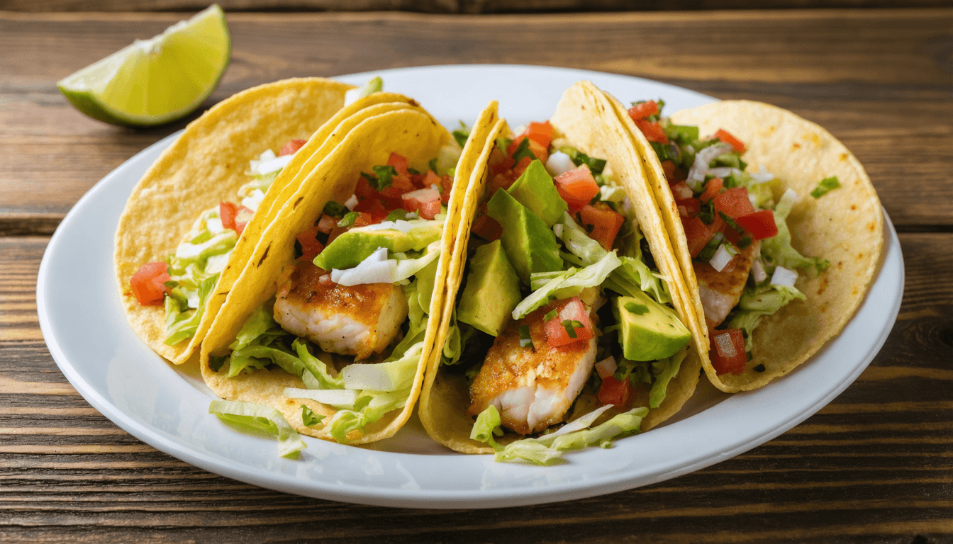 Simple fish tacos for a light dinner option